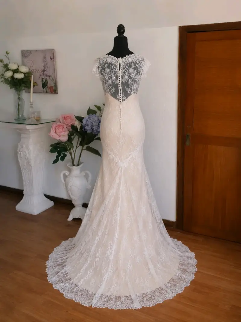 Vestido de novia encaje elegante - 2