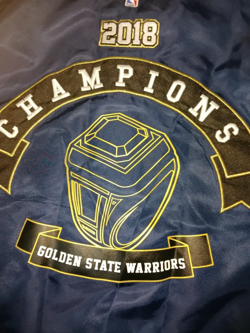 Chaqueta azul Warriors la melodia del hampa XL - 3
