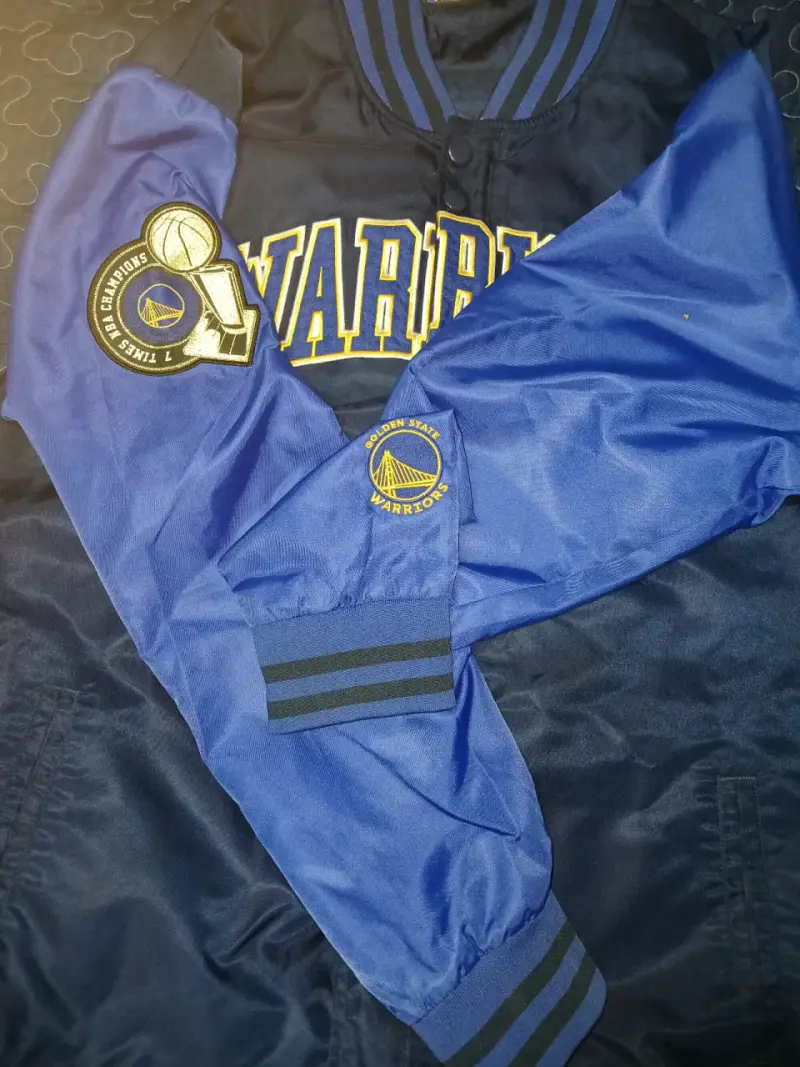 Chaqueta azul Warriors la melodia del hampa XL - 4