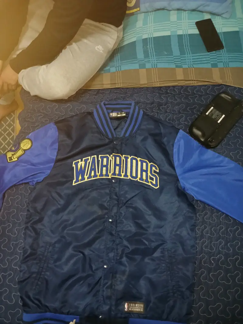 Chaqueta azul Warriors la melodia del hampa XL - 6