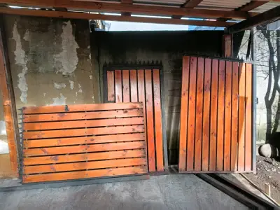 Cervo de madera  madera para cerca o jardín - miniatura 1