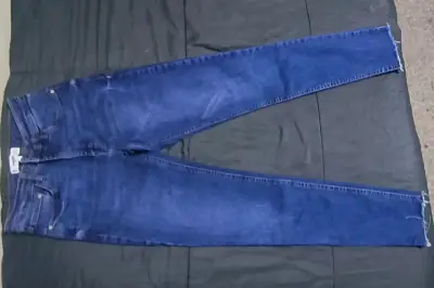 Jeans azul oscuro para mujer - miniatura 1