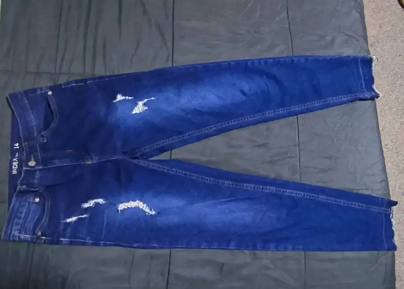 Jeans azules desgastados Index talla 14 - 1