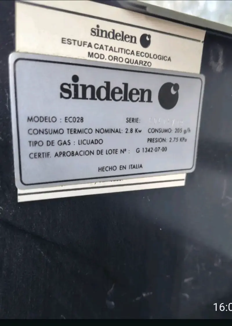 Estufa a gas Sindelen ecológico - 2