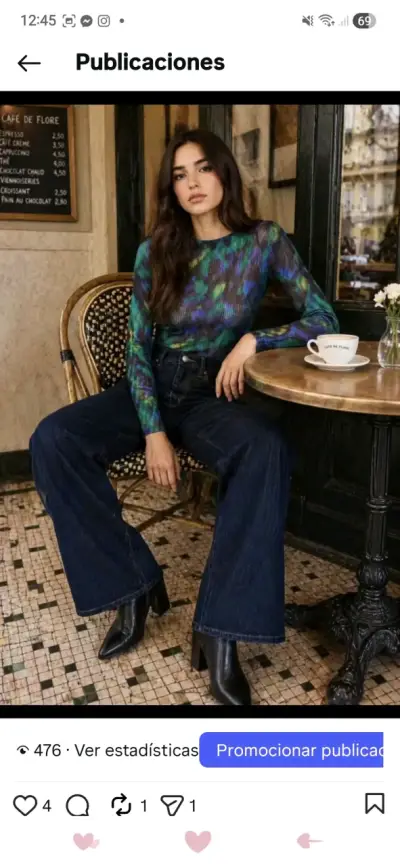 Poleras semi transparentes diseño de marca hermosa - miniatura 1