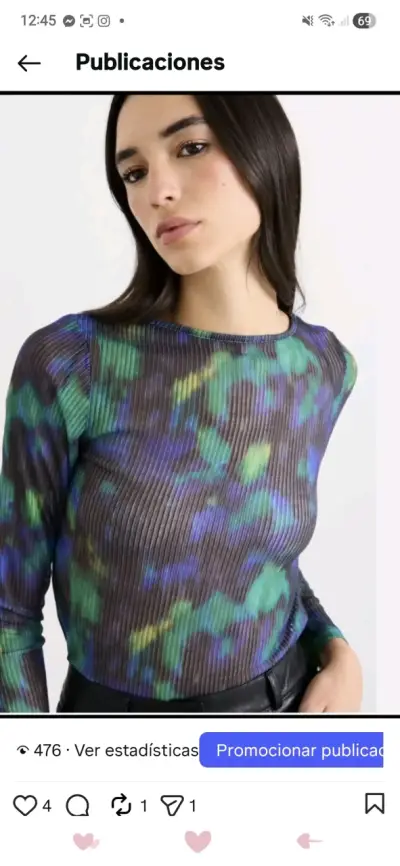Poleras semi transparentes diseño de marca hermosa - miniatura 2