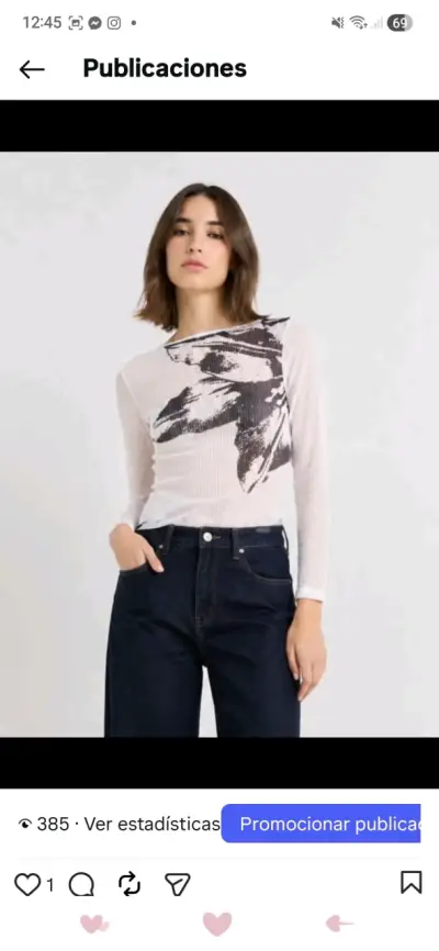Poleras semi transparentes diseño de marca hermosa - miniatura 4