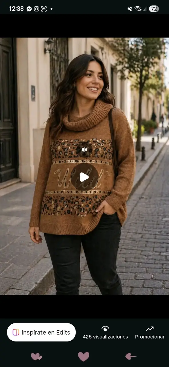 Suéter con diseño estampado - 2