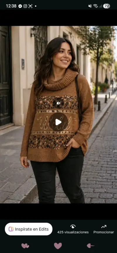 Suéter con diseño estampado - miniatura 2