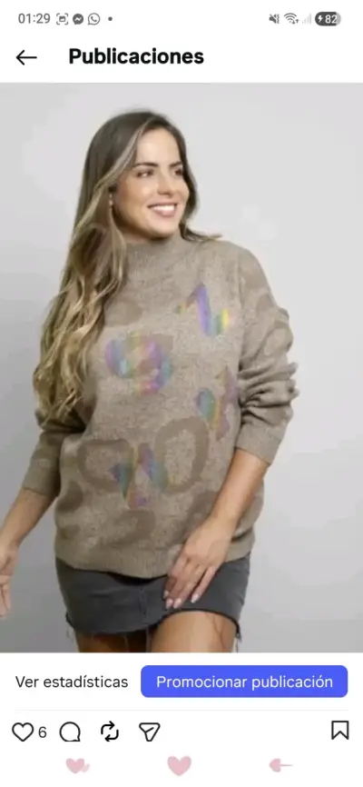 Suéter con diseño estampado - miniatura 4