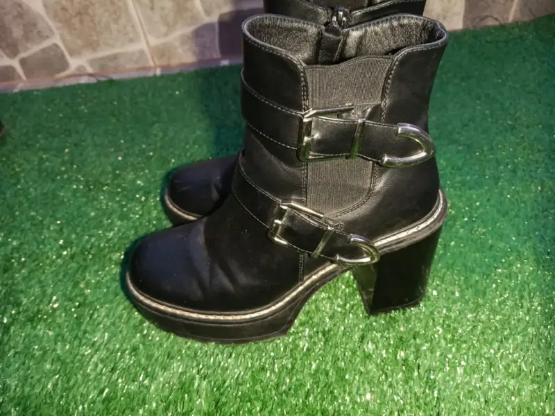 Botines de gamuza marrón con plataforma 38 - 3