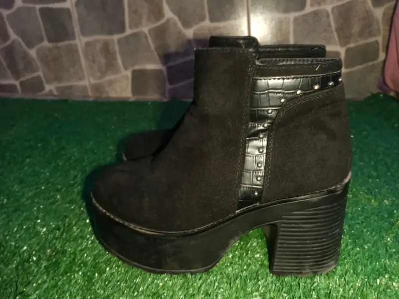 Botines de gamuza marrón con plataforma 38 - 5