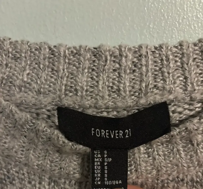 Suéter gris Forever 21 - 3