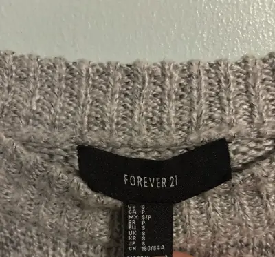 Suéter gris Forever 21 - miniatura 3
