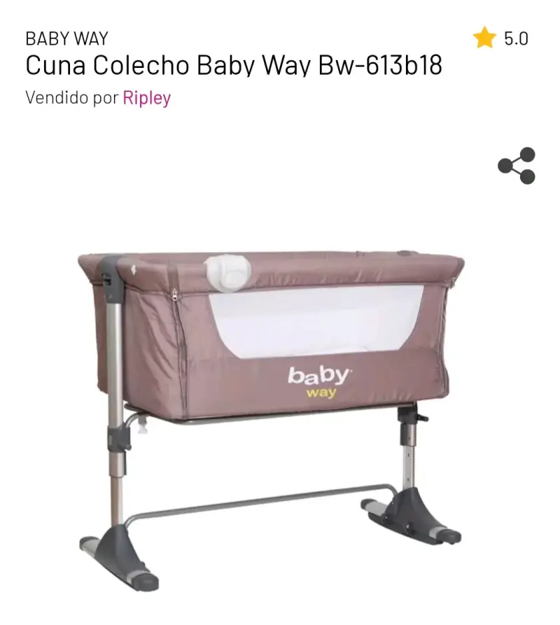 Cuna colecho Baby Way BW-613B18