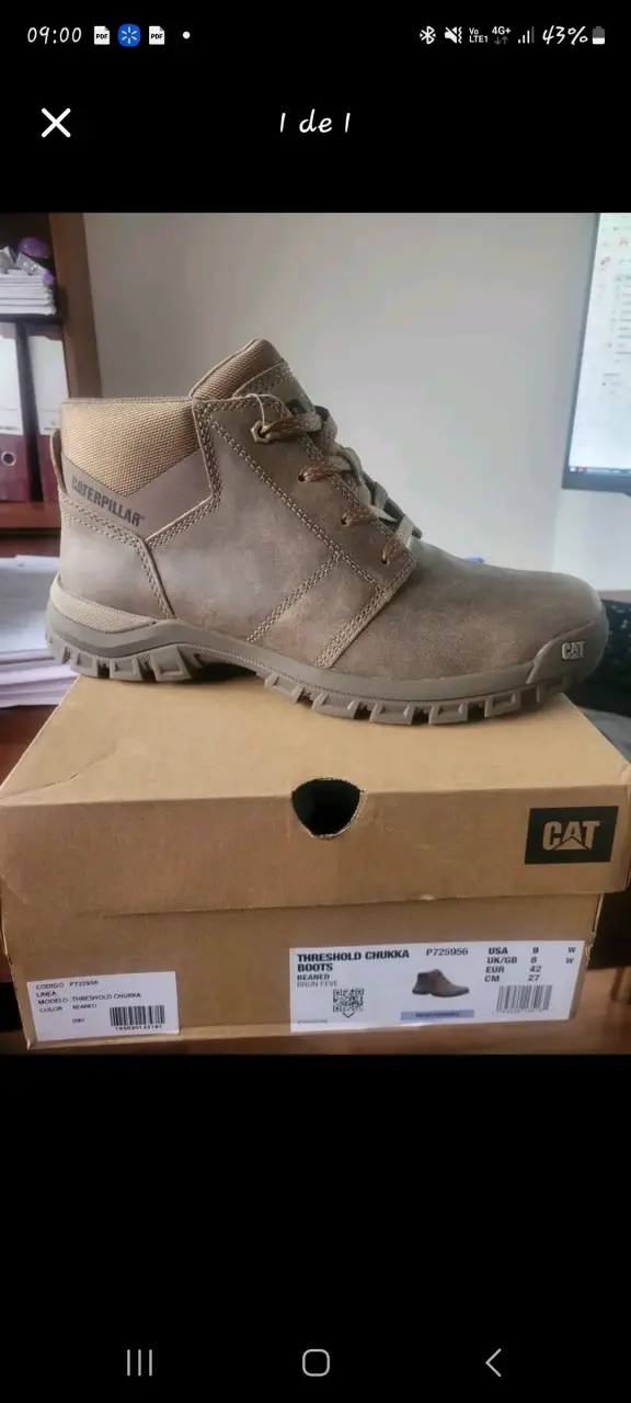 Botas Caterpillar Threshold Chukka Marrón