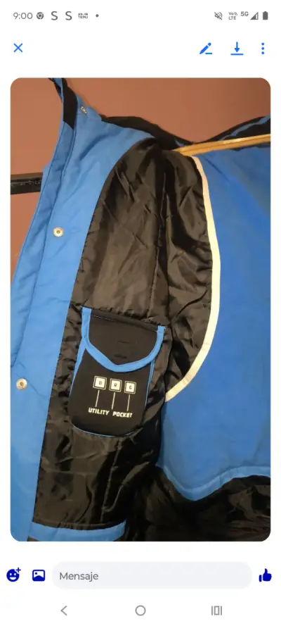 Chaqueta de invierno Artic azul impermeable xxl - miniatura 2