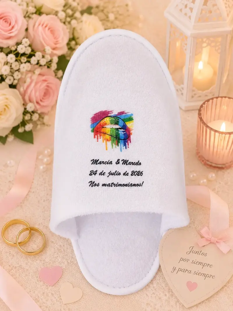Pantuflas personalizadas para boda - 4