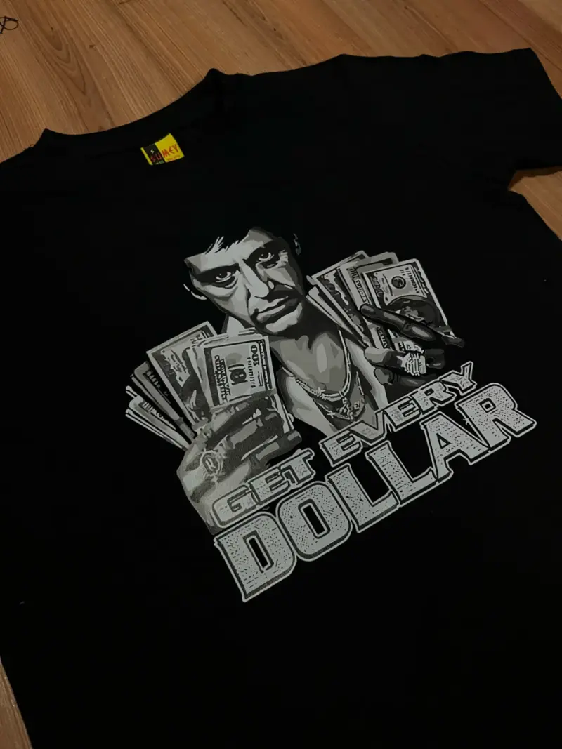 Polera negra CR7 Ronaldo estampada - 4