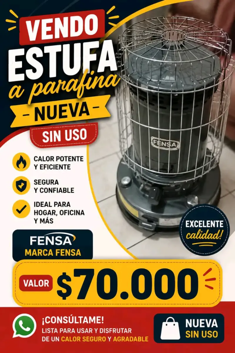 Estufa a parafina Fensa nueva