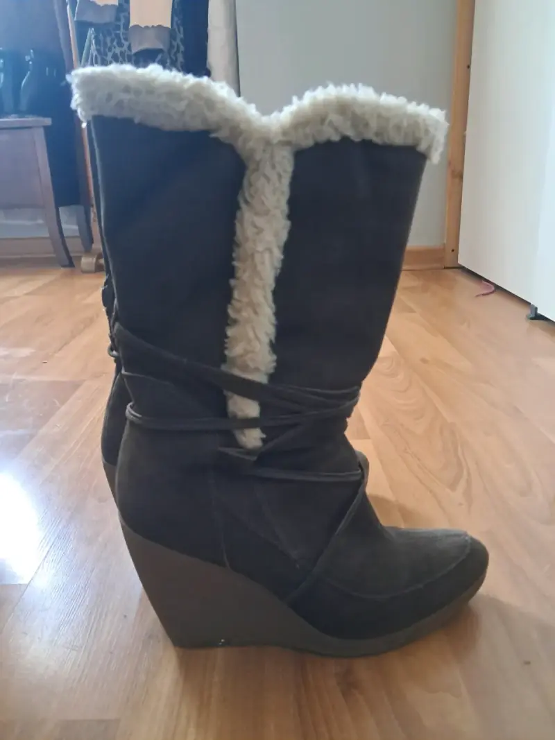 Botas de invierno con plataforma y forro de lana - 2