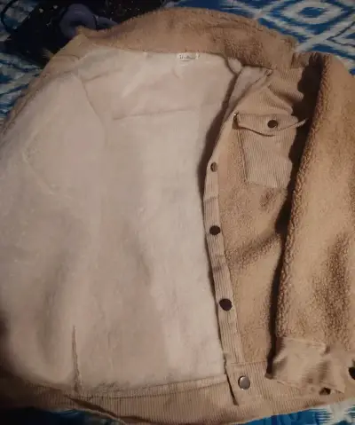 Chaqueta de lana beige XL - miniatura 2