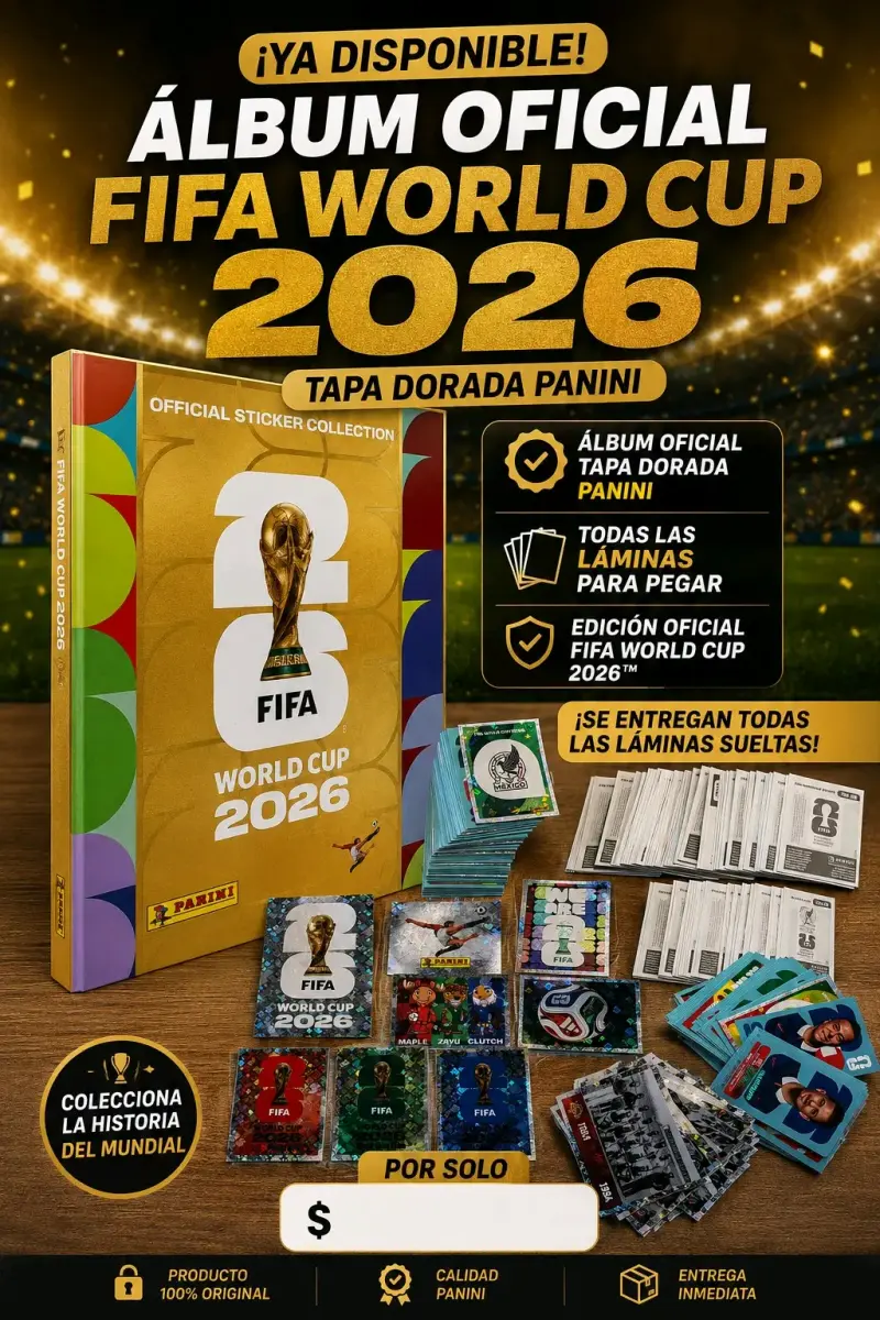 Álbum y láminas Panini Mundial FIFA 2026 - 2