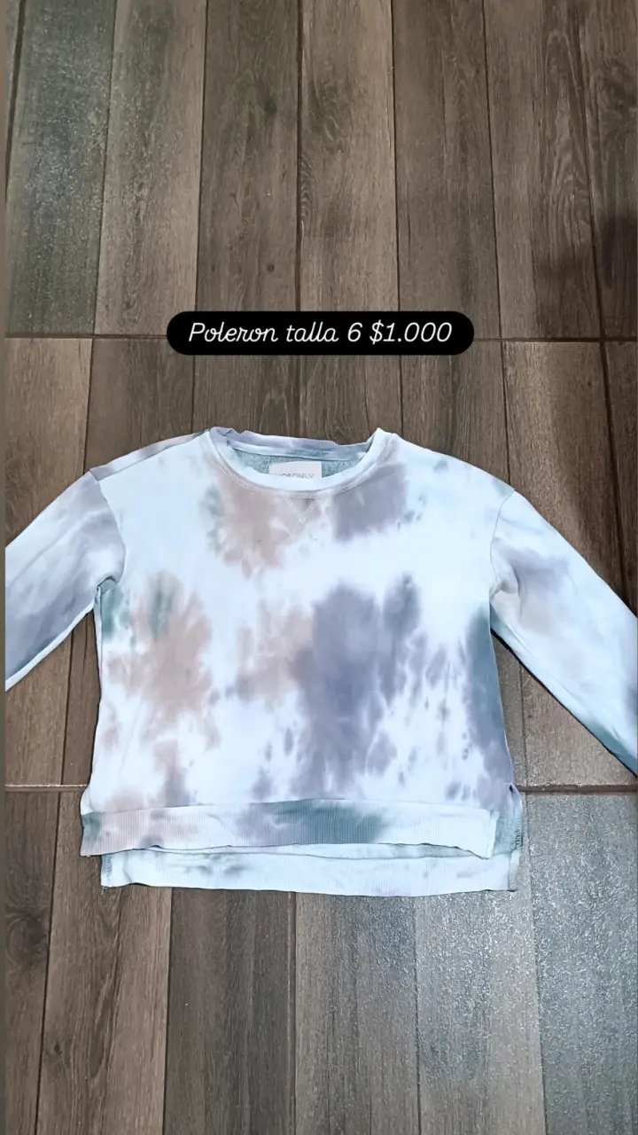 Polerón tie-dye talla 6 para niños - 1