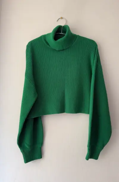 Suéter verde de cuello alto H&M - miniatura 1