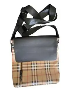 Bolso bandolera de cuadros estilo Burberry - 1