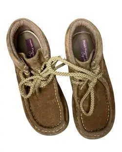 Zapatos de gamuza marrón para niños - 1