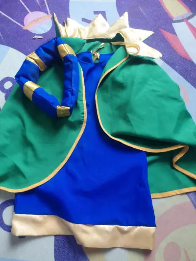Disfraz de reyes mago infantil verde y azul - miniatura 1