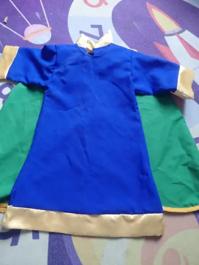 Disfraz de reyes mago infantil verde y azul - miniatura 3