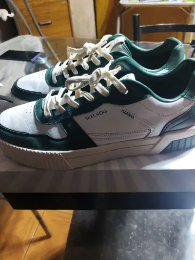 Zapatillas Skechers blancas y verdes - miniatura 4
