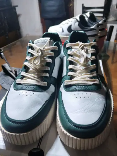 Zapatillas Skechers blancas y verdes - miniatura 5