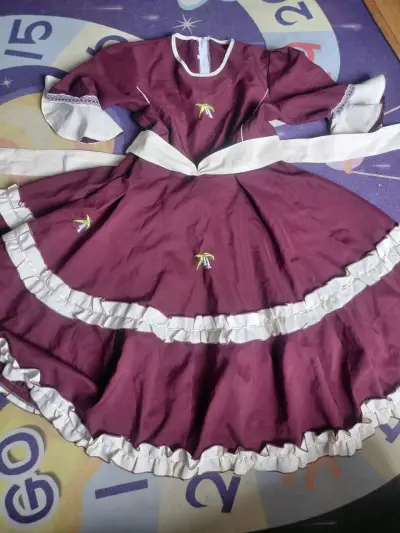 Vestido huasa folclórico chileno bordado - miniatura 1
