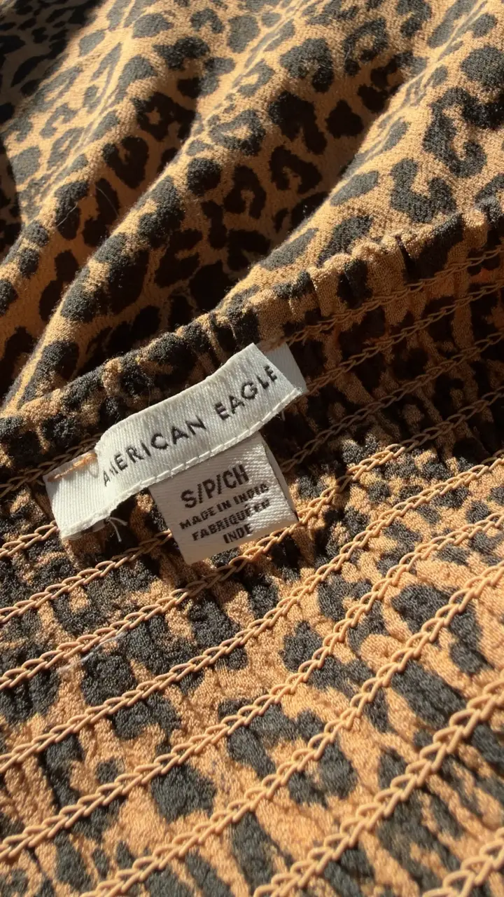 Vestido animal print (American Eagle) - 4