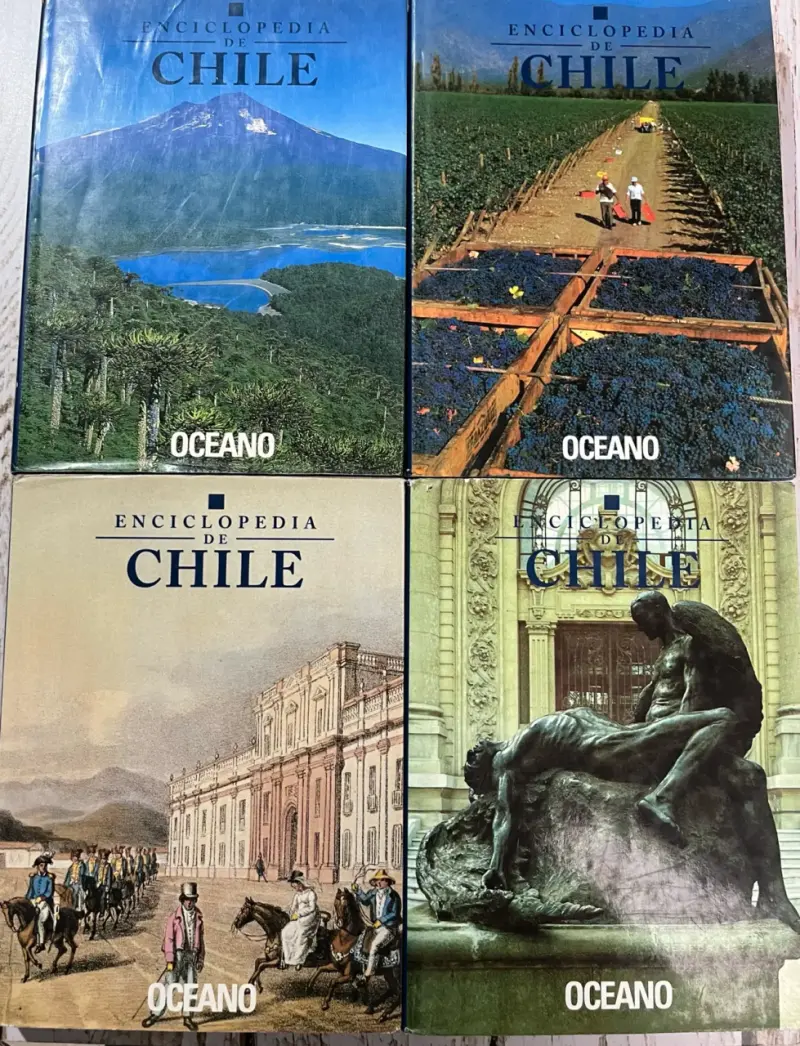 Enciclopedia de Chile 4 tomos Océano - 2
