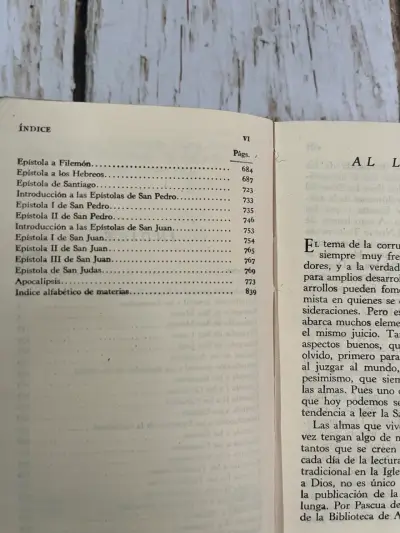 Antiguo libro Nuevo Testamento en español - miniatura 6