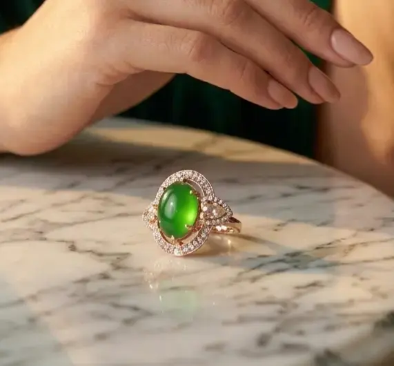 Anillo de Cóctel Vintage "Emperatriz" con Cabujón - 1