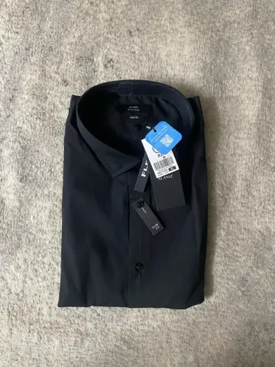 Camisa negra Alaniz slim fit XL - miniatura 1