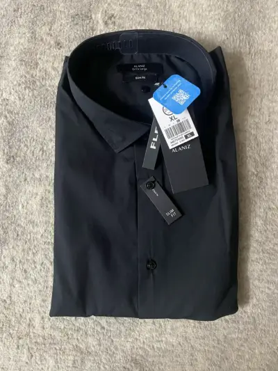 Camisa negra Alaniz slim fit XL - miniatura 2