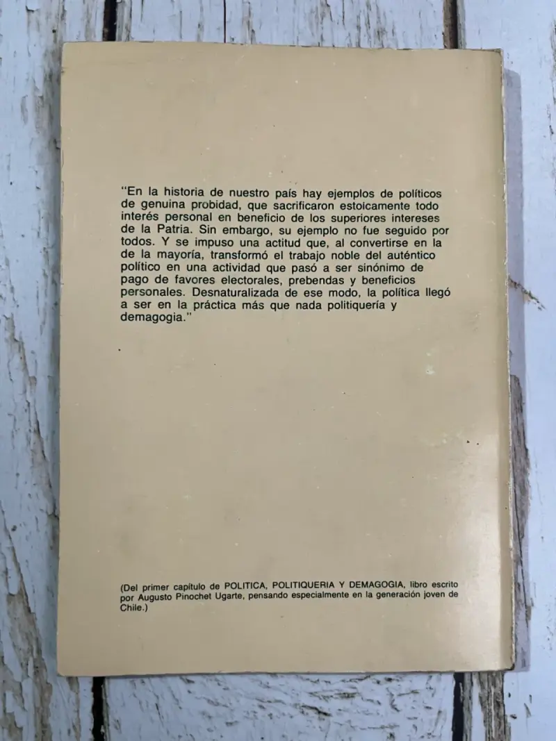Política y Demagogia / Augusto Pinochet U. - 3