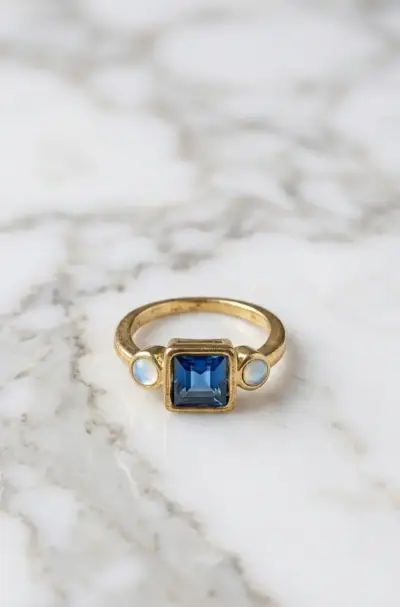 Anillo Vintage "Ocean Square" - miniatura 1