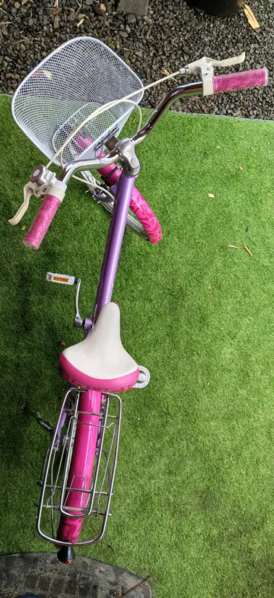 Bicicleta infantil Oxford rosa y lila aro 20 - miniatura 3
