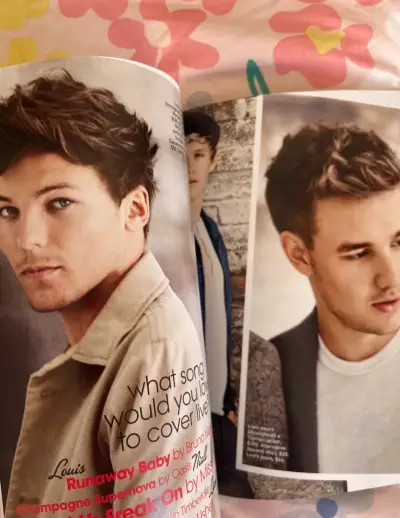 Revista Teen Vogue edición One Direction firmada - miniatura 2