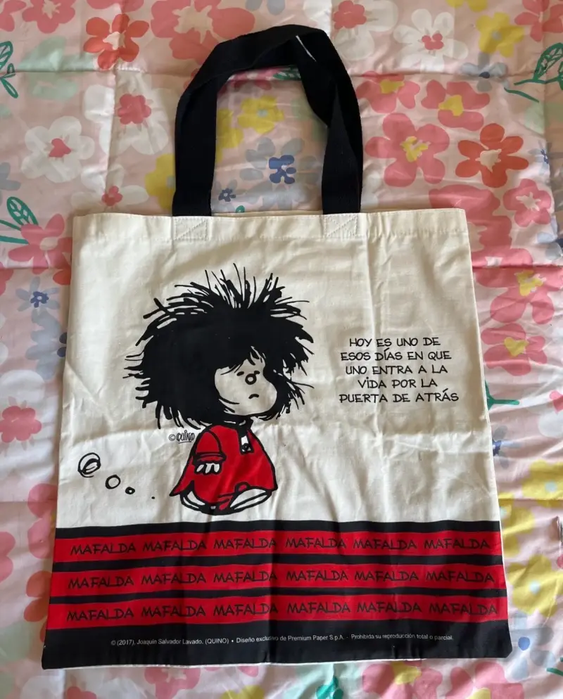 Bolsa tote Mafalda con diseño original