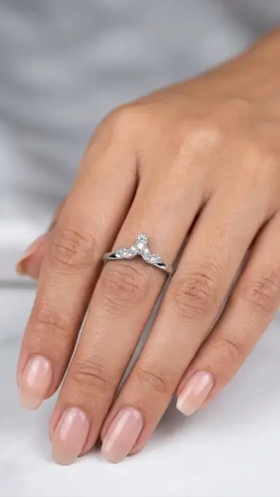 Anillo Corona Imperial Estilo V / Chevron - miniatura 2