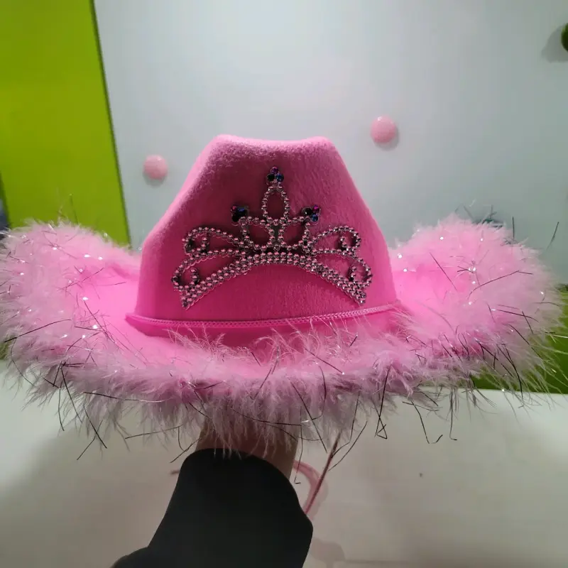 Sombrero vaquero rosa - 4