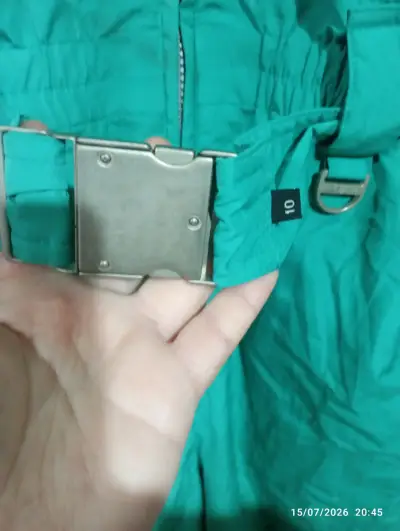 Enterito de esquí verde impermeable - miniatura 2
